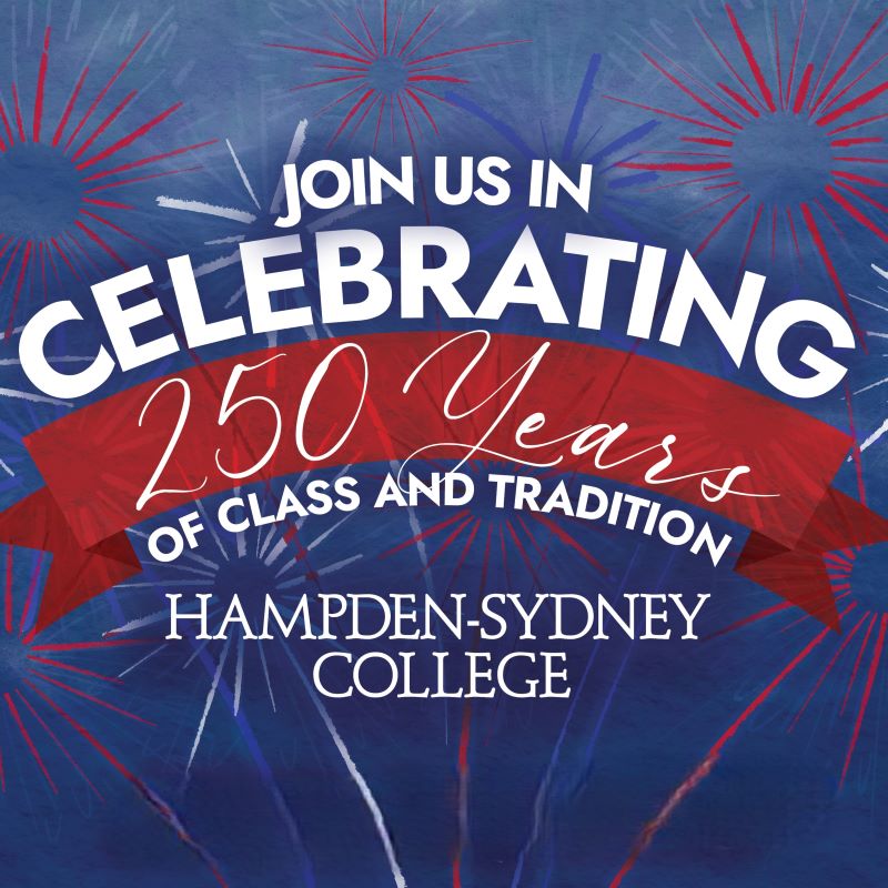 an event poster that reads, "Join us in celebrating 250 years of class and tradition"